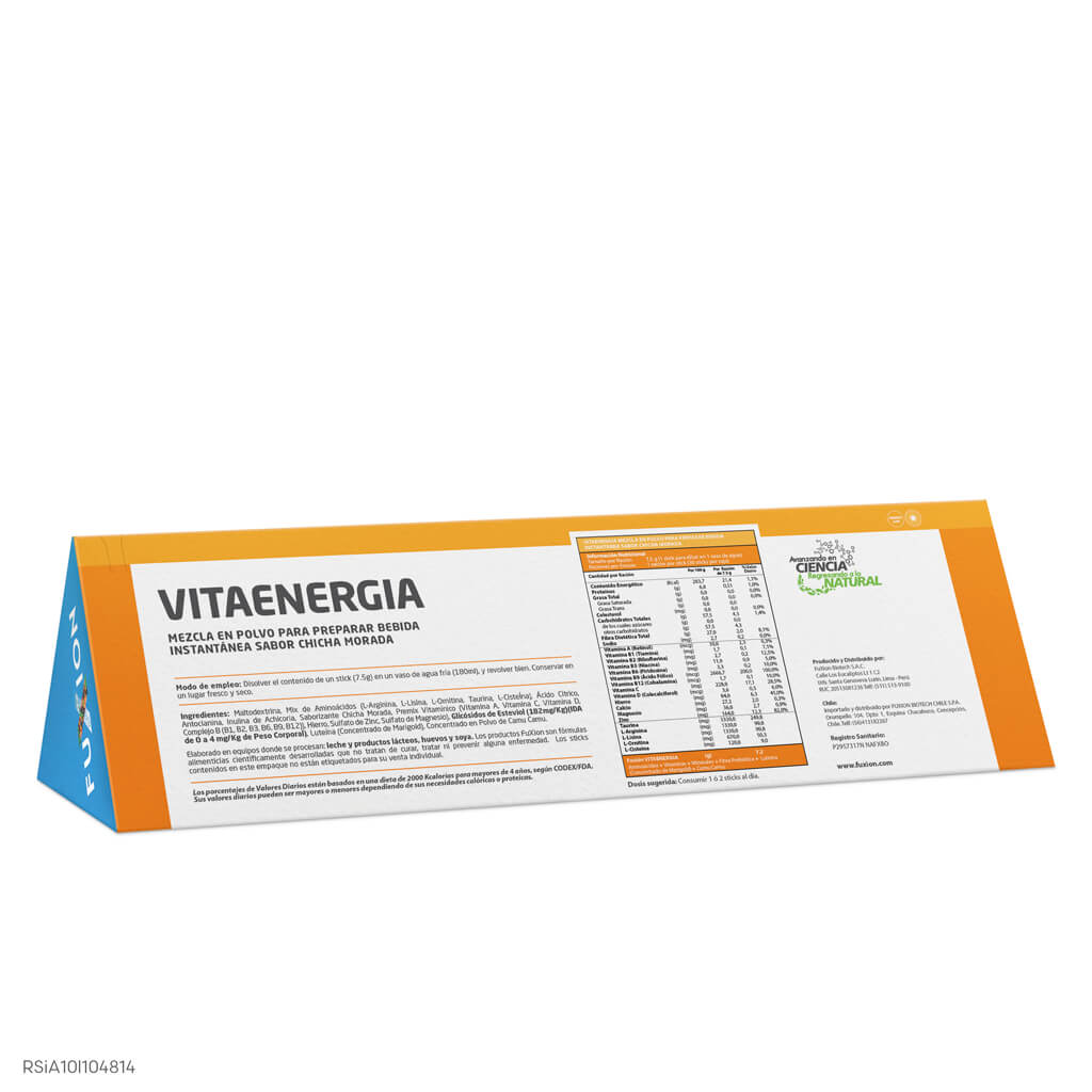 Vitaenergía · 30 · Reverso y composición