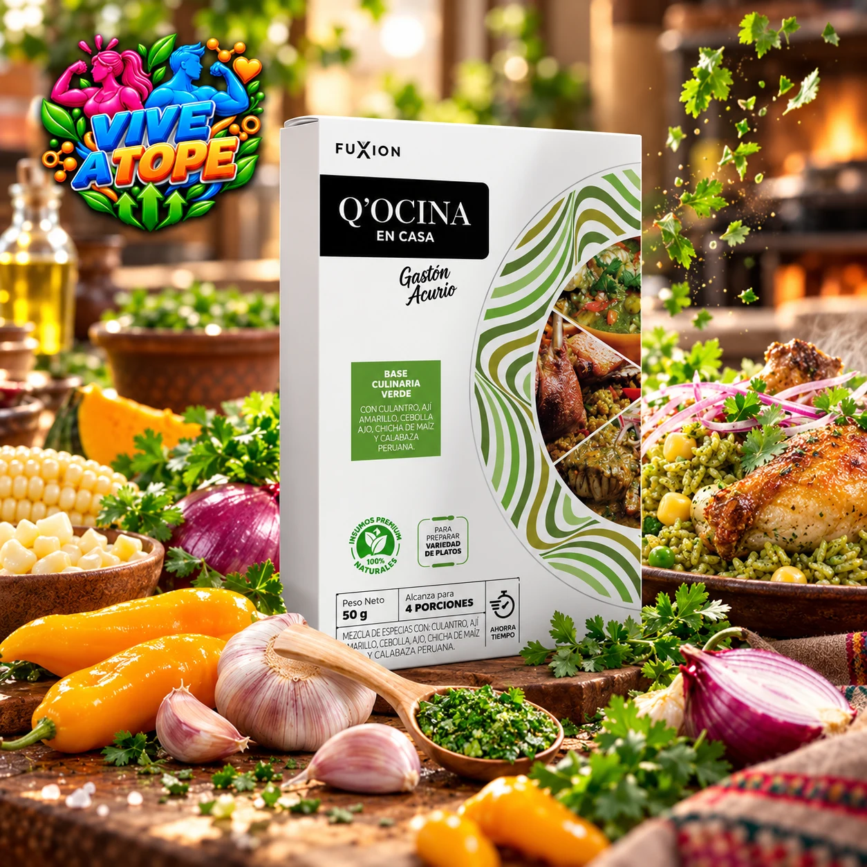 BASE CULINARIA VERDE · 50 g · empaque Colombia