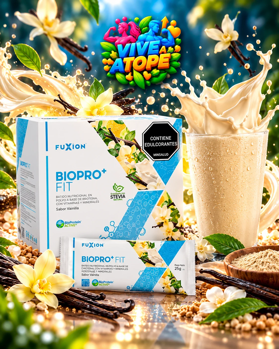 BIOPRO+ FIT · 14 sobres · envase Colombia