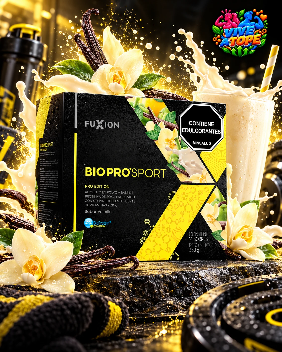 BIOPRO+ SPORT · 14 sobres · empaque Colombia