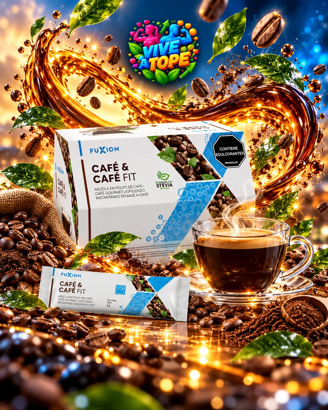 CAFÉ & CAFÉ FIT · 28 días · envase Colombia